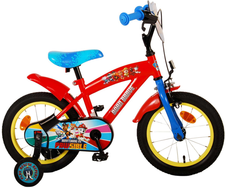 PAW Patrol Kinderbike - Jungen - 14 Zoll - Rotblau