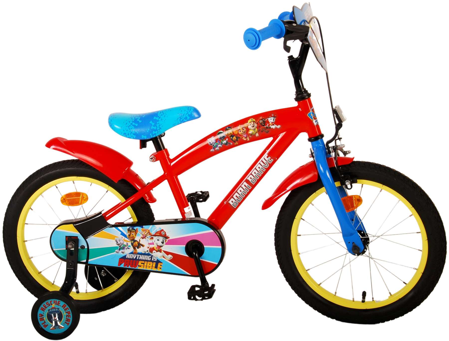 PAW Patrol Kinderbike - Jungen - 16 Zoll - Rotblau