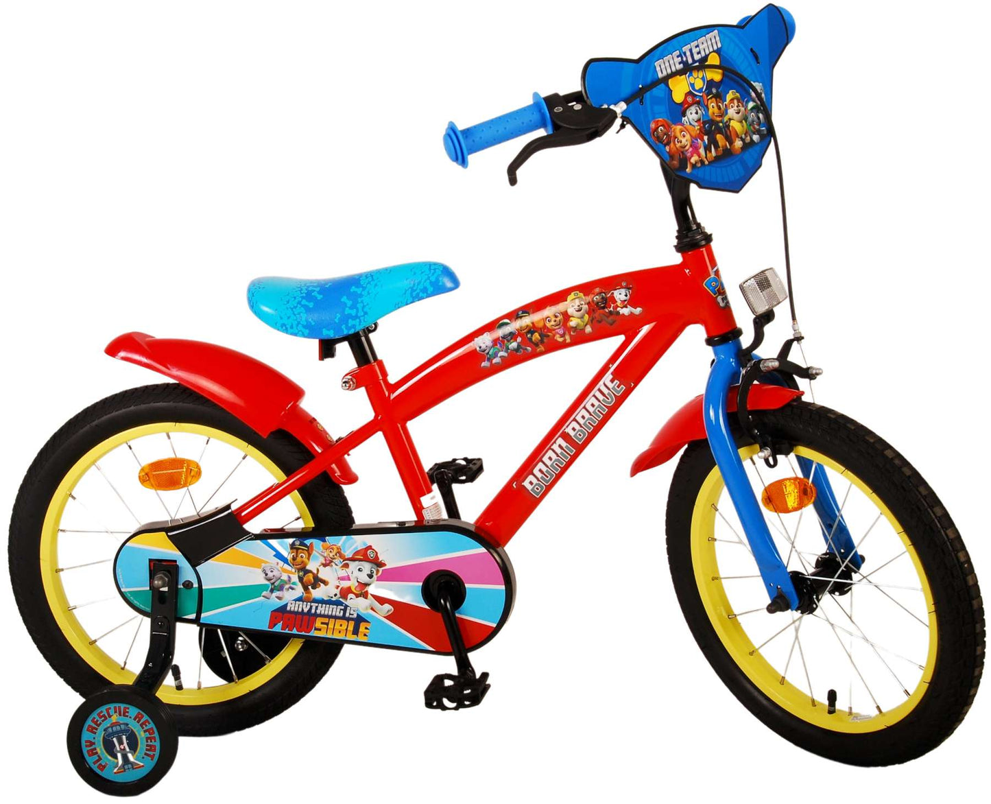 PAW Patrol Kinderbike - Jungen - 16 Zoll - Rotblau