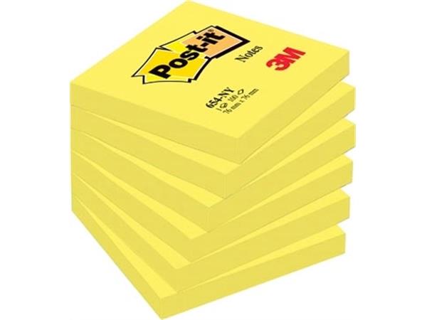 Haftnotizen, 100 Blatt, 76 x 76 mm, neongelb