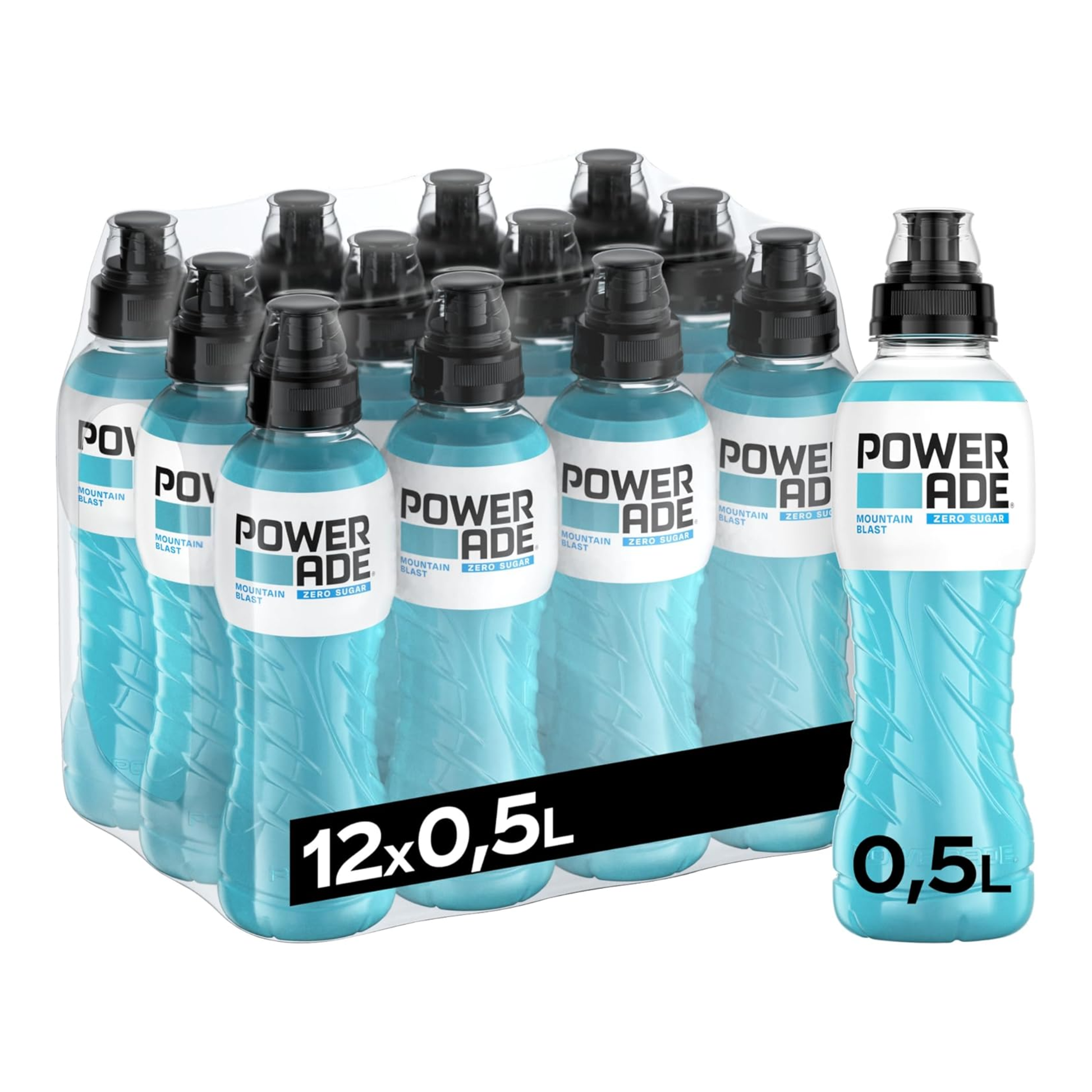 Powerade Zero Mountain Blast-Kappe (12x 50cl)