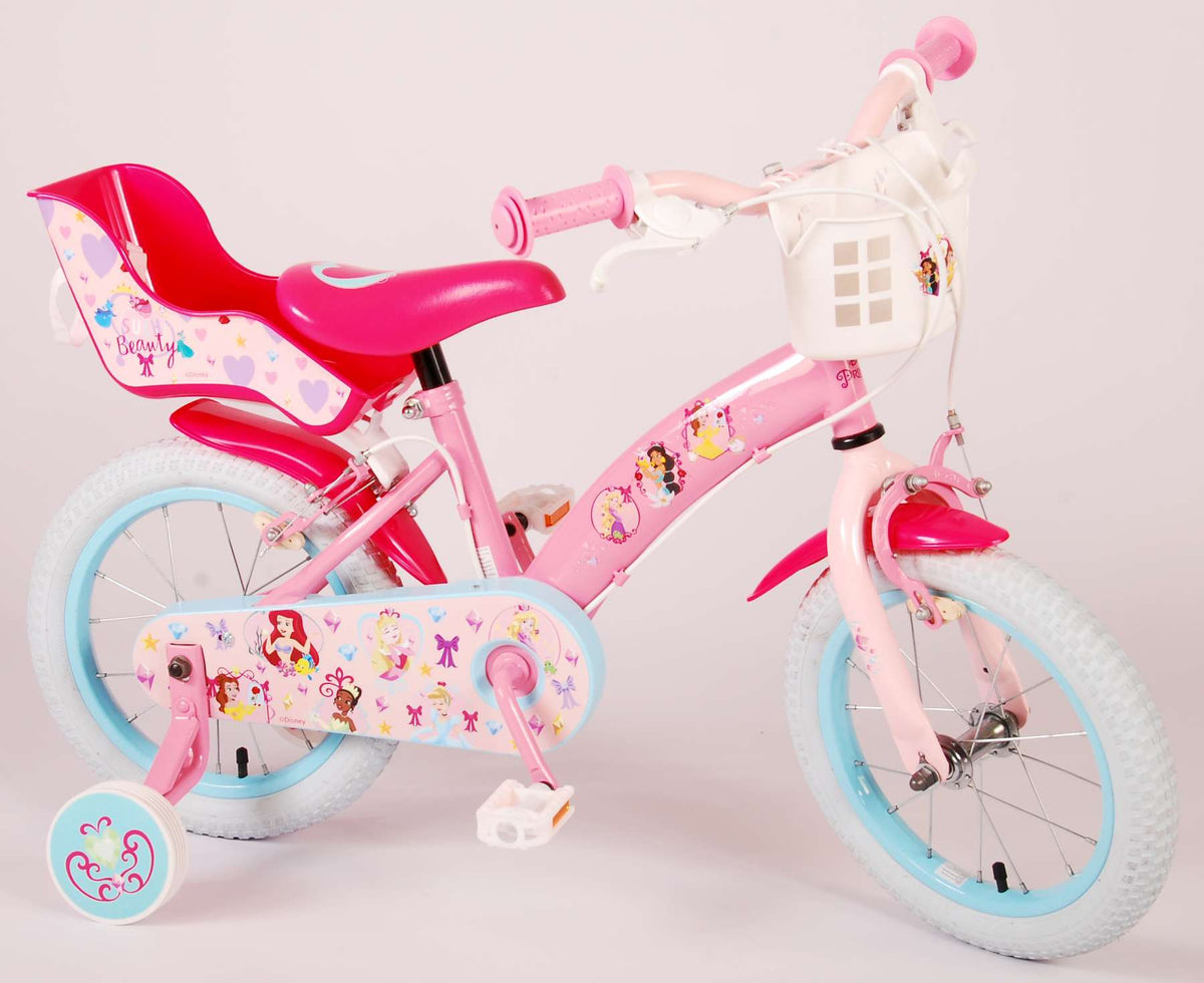 Disney Princess Children's Bicycle - Mädchen - 14 Zoll - Pink - Zwei Handbremsen