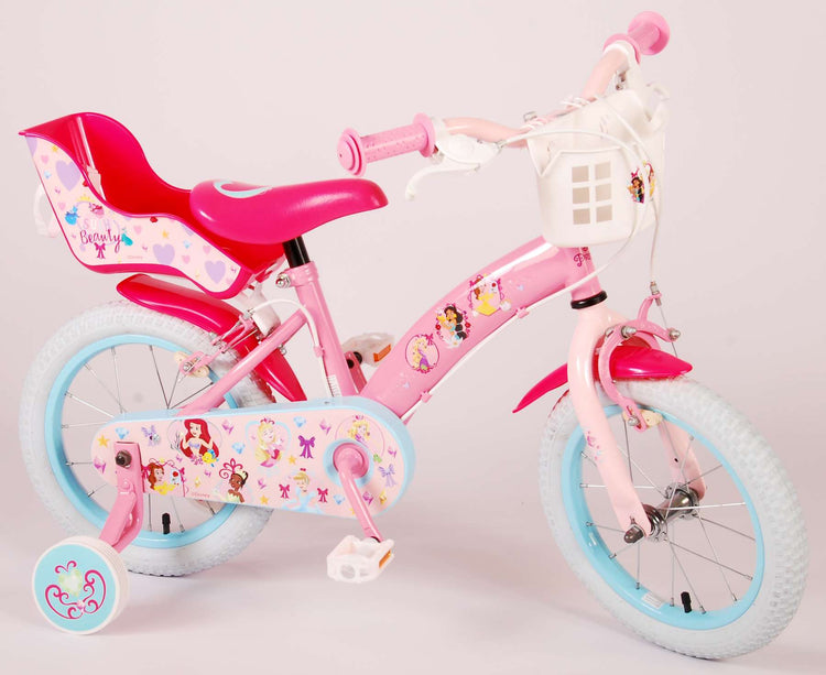 Disney Princess Children's Bicycle - Mädchen - 14 Zoll - Pink - Zwei Handbremsen