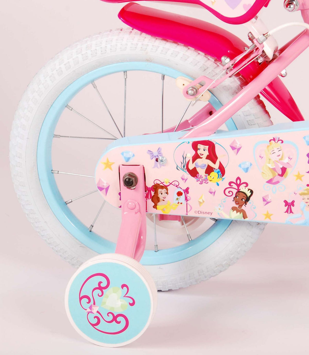 Disney Princess Children's Bicycle - Mädchen - 14 Zoll - Pink - Zwei Handbremsen