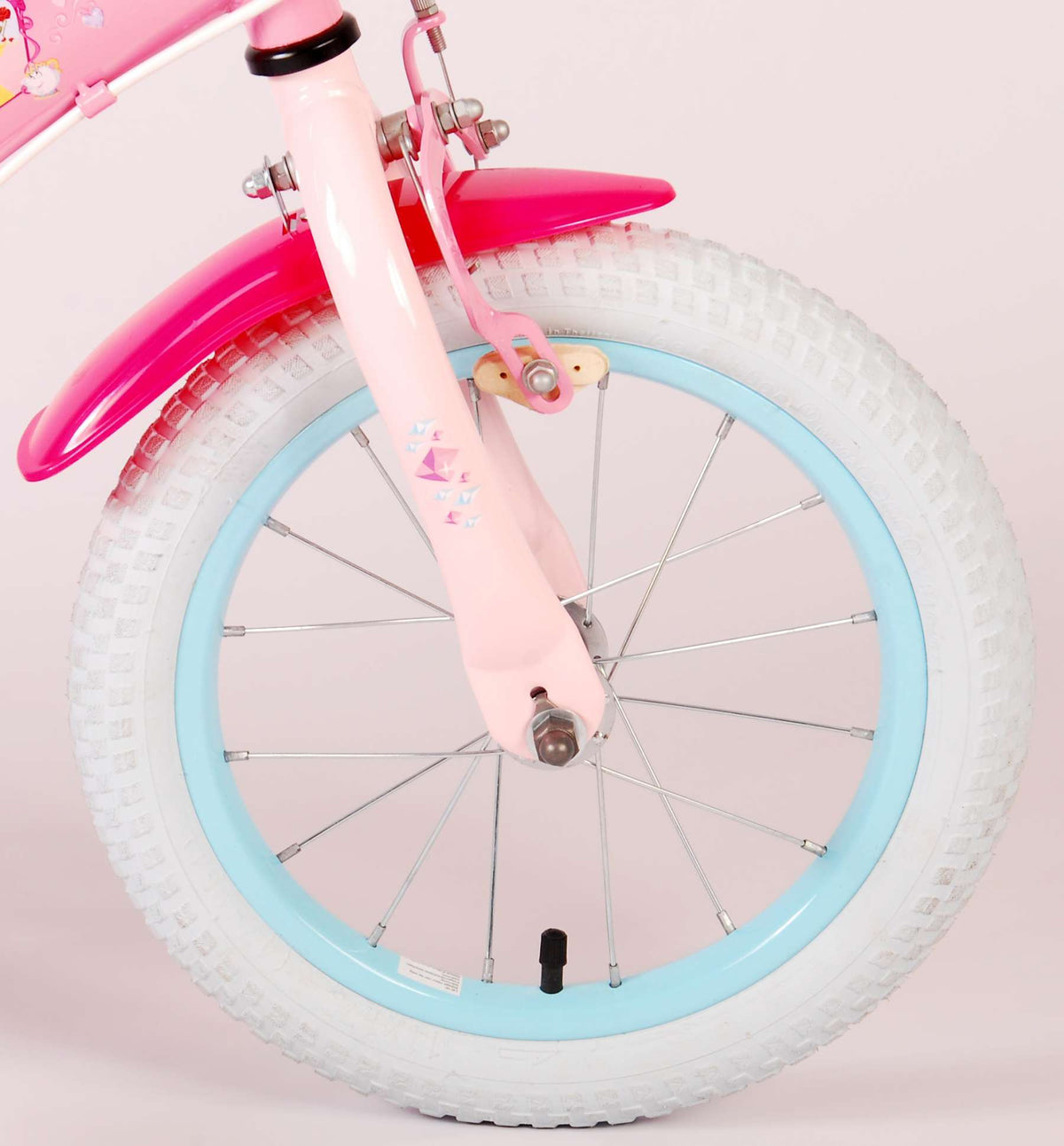 Disney Princess Children's Bicycle - Mädchen - 14 Zoll - Pink - Zwei Handbremsen