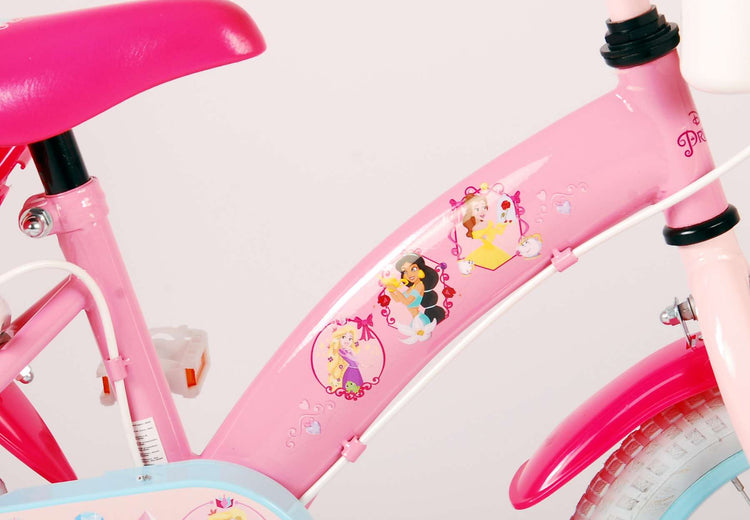 Disney Princess Children's Bicycle - Mädchen - 14 Zoll - Pink - Zwei Handbremsen