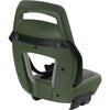 Rücksitz Junior 6+ Fußstütze + Gurt army green schwarz