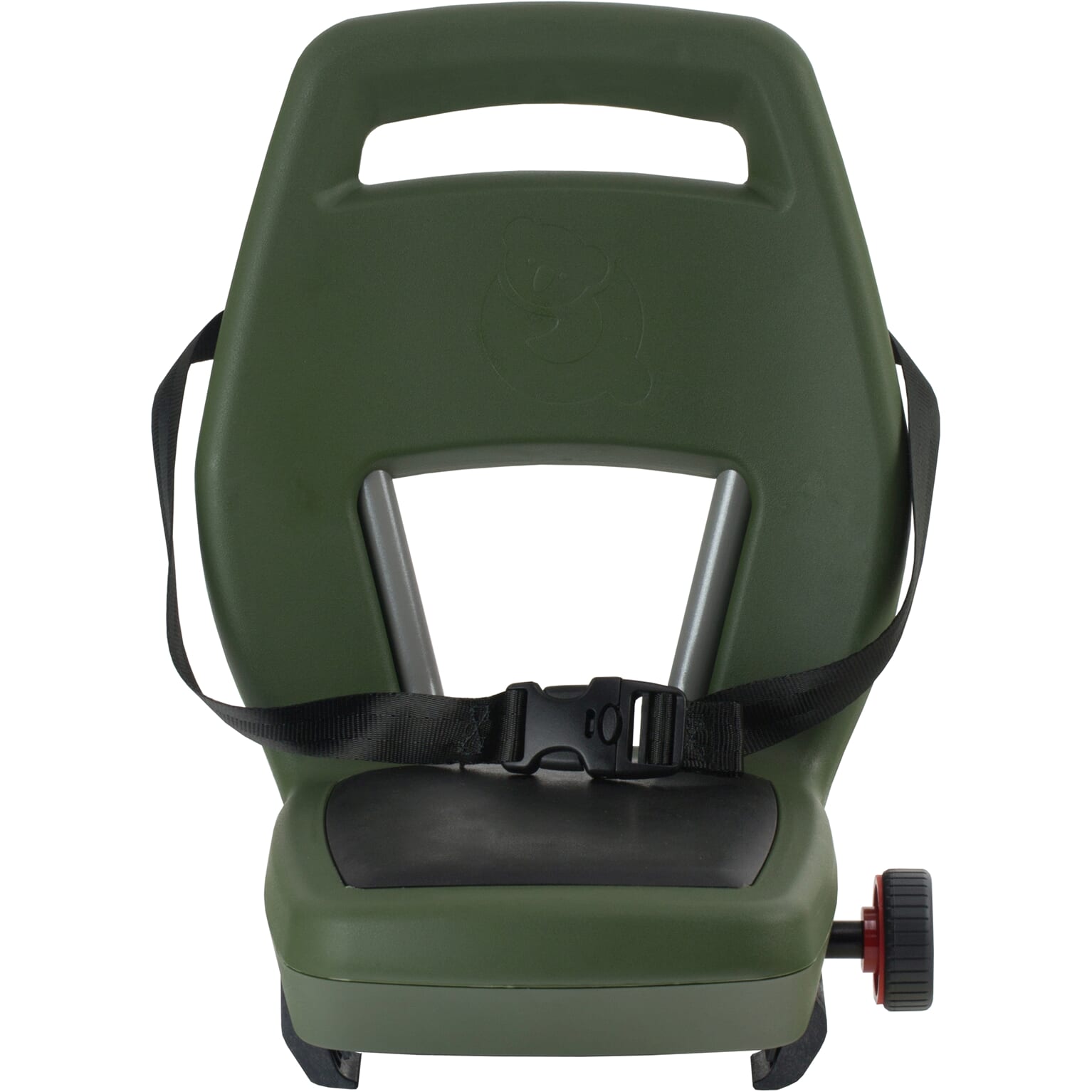 Rücksitz Junior 6+ Fußstütze + Gurt army green schwarz