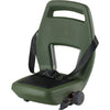 Rücksitz Junior 6+ Fußstütze + Gurt army green schwarz