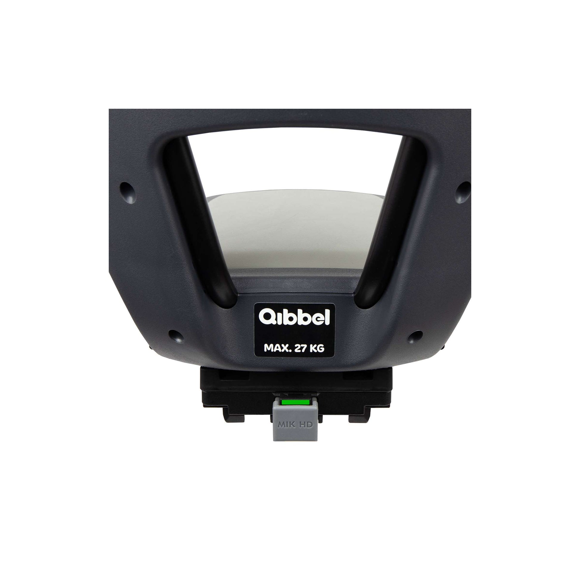 Qibbel Rücksitz Junior 6+ Mik-HD-Gepäckträger grau