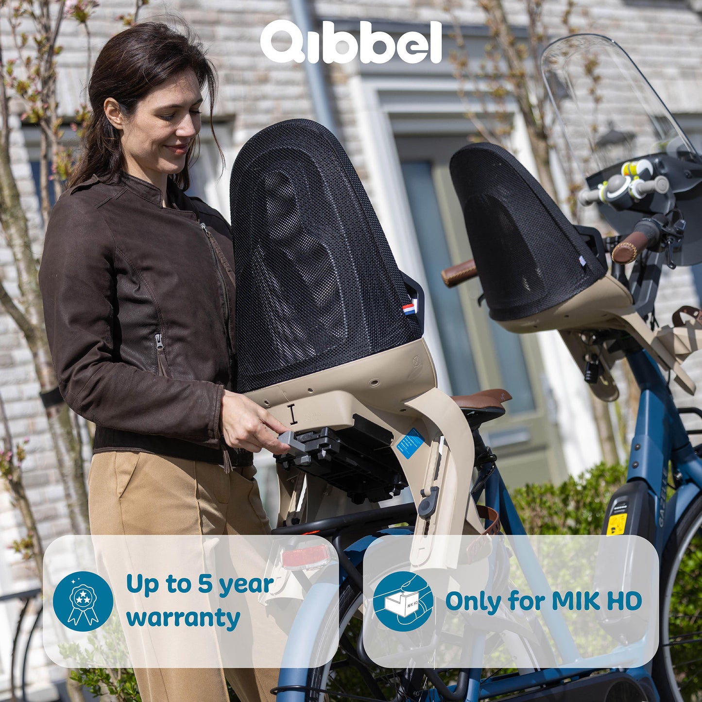 Qibbel Air Rücksitz schwarz schwarz Mik-HD Q760 Q750
