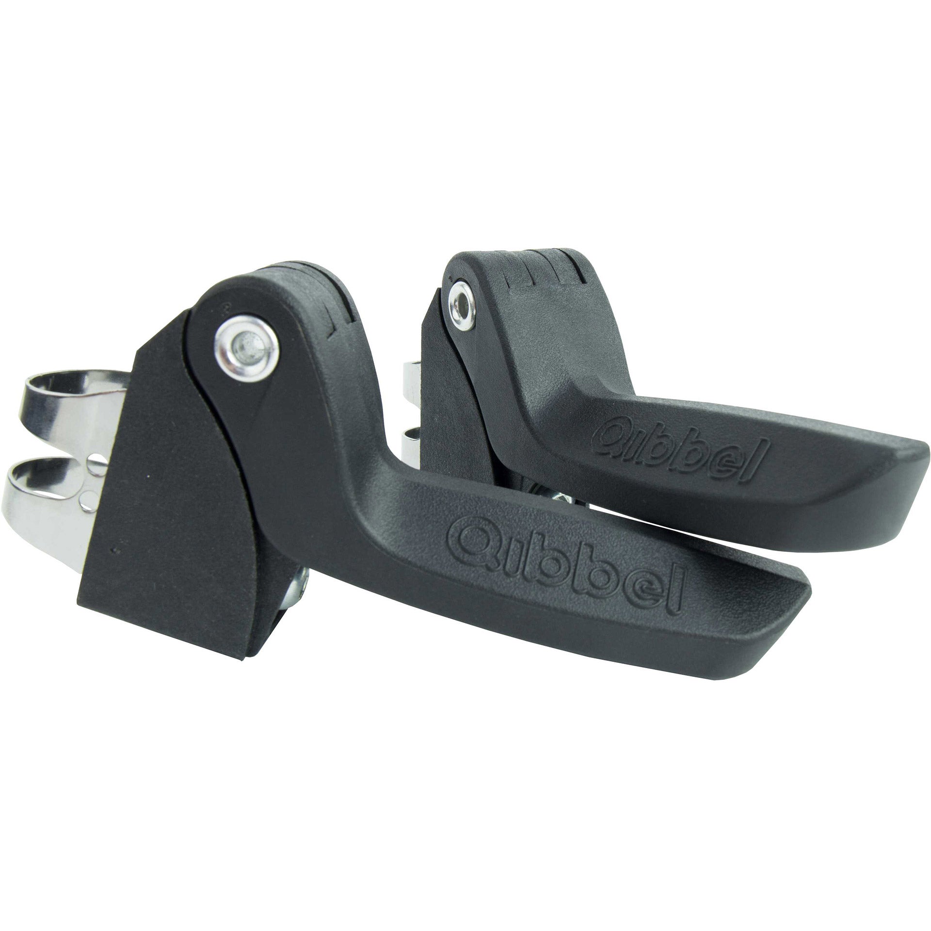 Qibbel Q344 Rücksitz 6+ Junior mit Fußstützen und Schutzplatten Khaki Schwarz