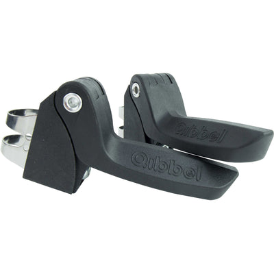 Qibbel Q344 Rücksitz 6+ Junior mit Fußstützen und Schutzplatten Khaki Schwarz