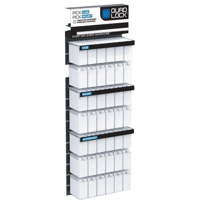 Wanddisplay mit Quad-Lock-Lamellen