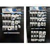 Wanddisplay mit Quad-Lock-Lamellen