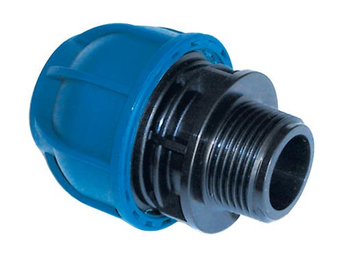 Alu-Kupplung ø32 mm – 1 Außengewinde