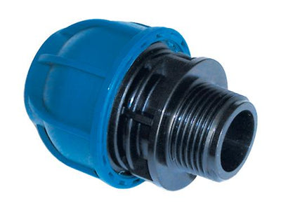 Alu-Kupplung ø32 mm – 1 Außengewinde