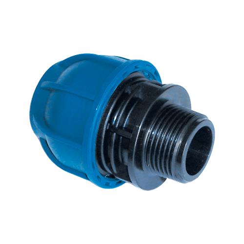 Alu-Kupplung ø32 mm – 1 1 4 Außengewinde