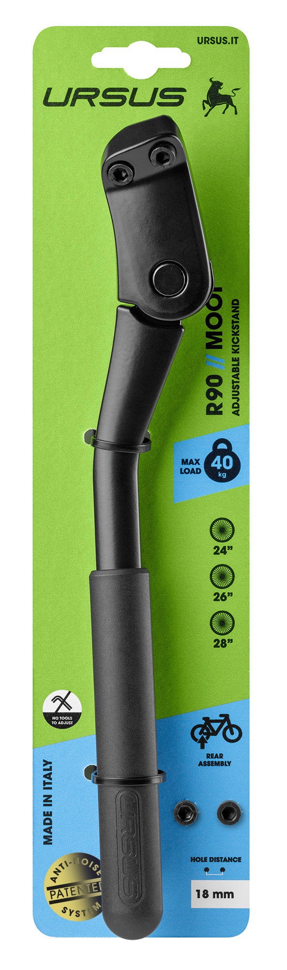Ständer Beautiful Rear Aluminium 26 28-Zoll schwarz
