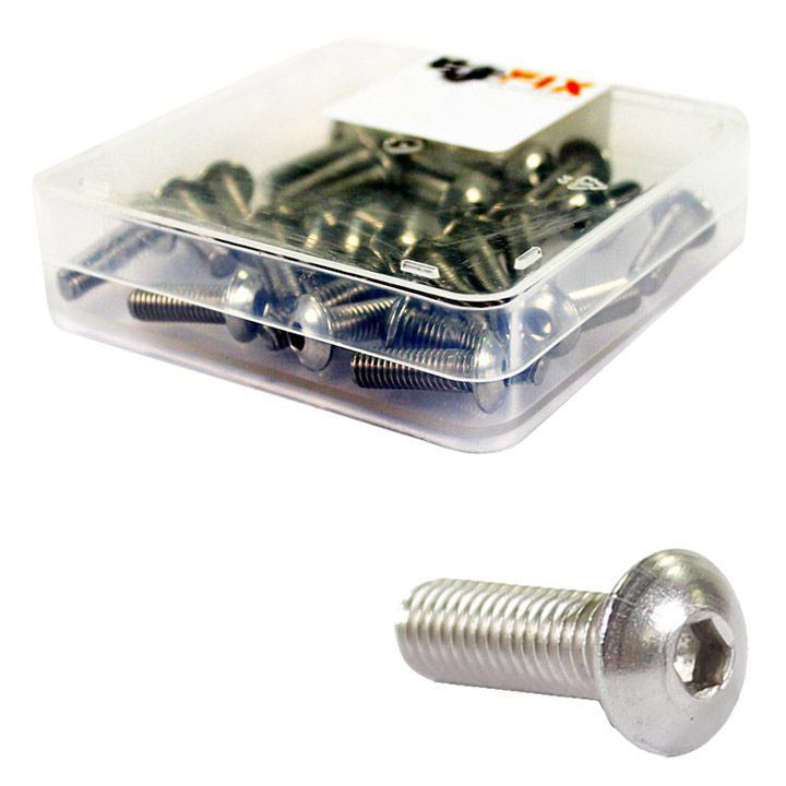 Bofix Allenbout M5x10 Edelstahl Bolkop (25st)