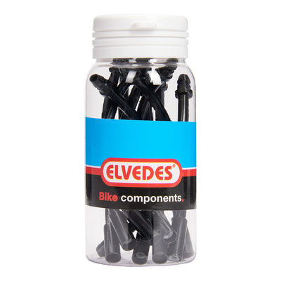ELVEDES V-Bremskabel Biegungen 90 ° Ø 5,0 mm Edelstahl schwarz pro 10 Stücke