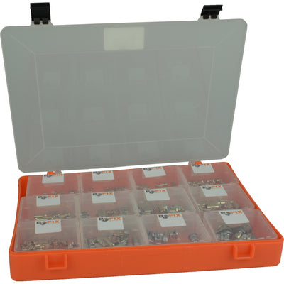 Bofix 243900 Box-Sortiment 12 Fächer Schraubnippel