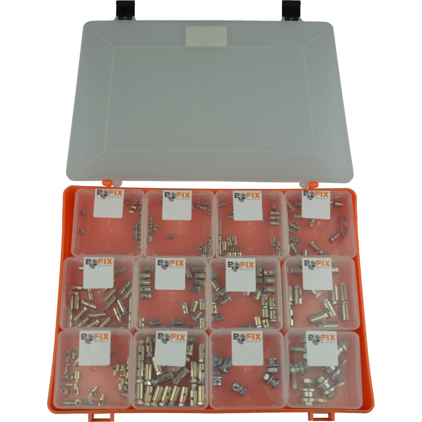 Bofix 243900 Box-Sortiment 12 Fächer Schraubnippel