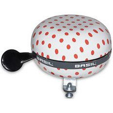 Basil Polkadot - Fahrradklingel - weiß rot