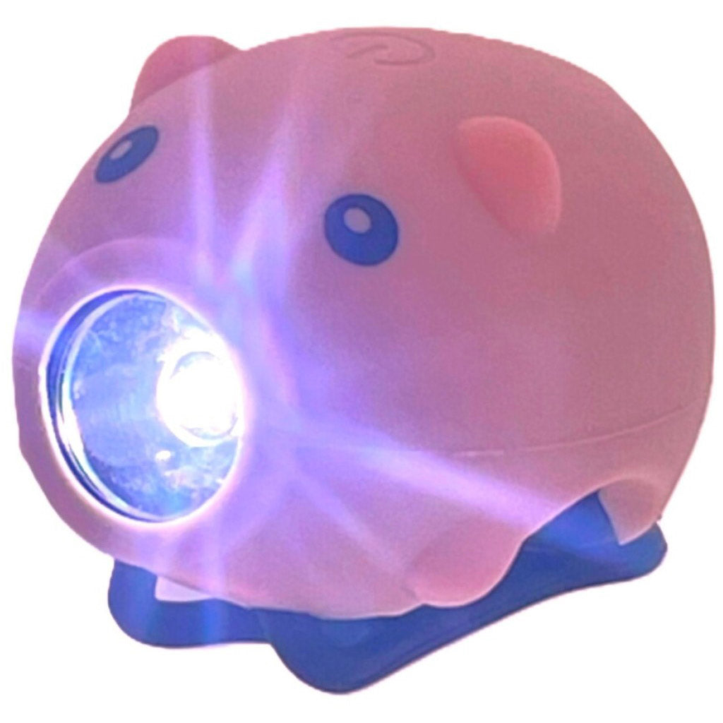 Pexkids LED-Lampe Schwein mit Horn, USB wiederaufladbar, rosa