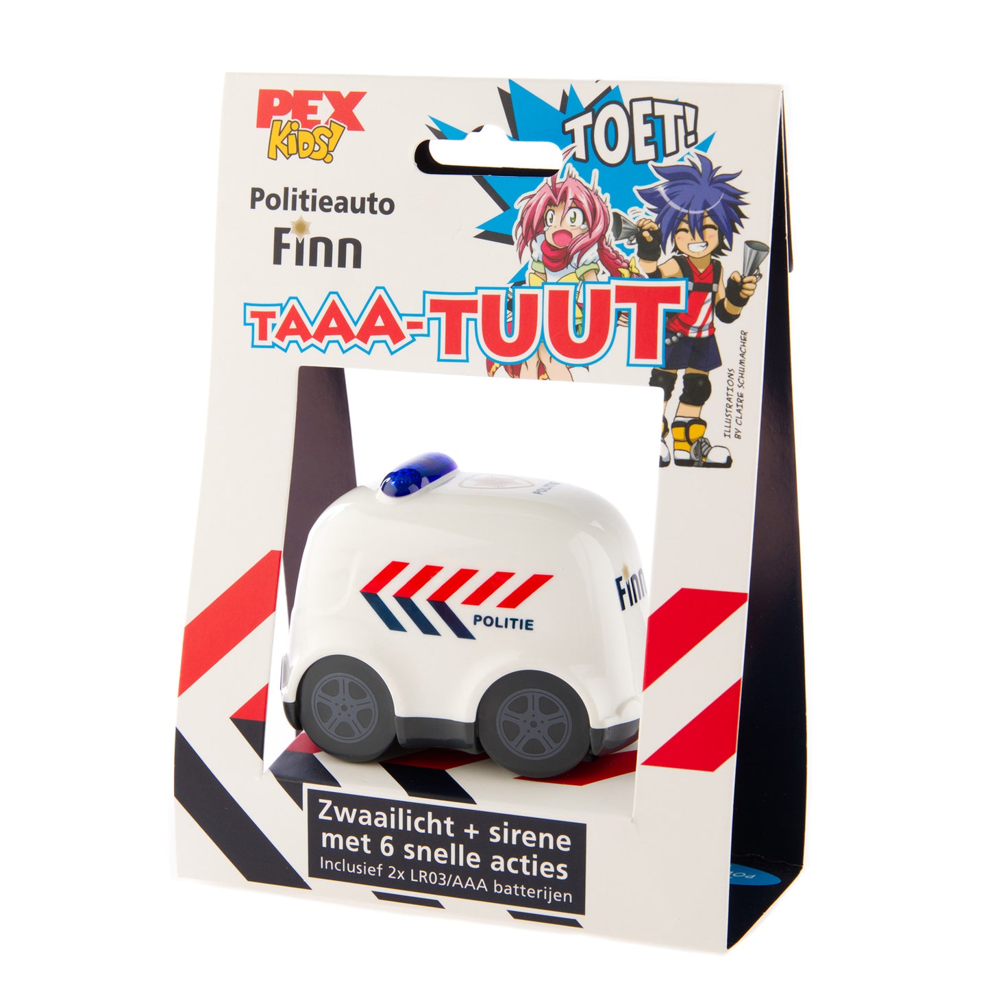 Hupendes Pexkids-Polizeiauto Finn