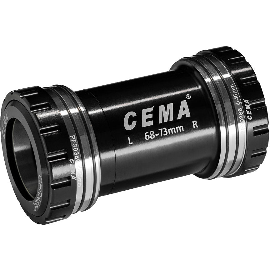 Cema Bracketas PF30 Interlock FSA386 Rotor3D+(30 mm) Edelstahlschwarz