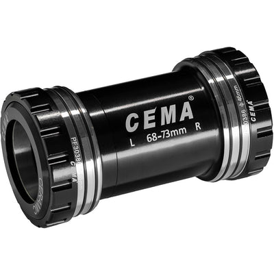 Cema Bracketas PF30 Interlock FSA386 Rotor3D+(30 mm) Edelstahlschwarz