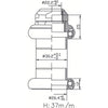 Tecora e steuersatz1 zoll gewinde cartr alu 26.4 taper schwarz