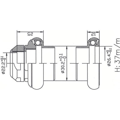 Tecora e steuersatz1 zoll gewinde cartr alu 26.4 taper silber