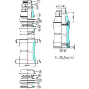 Tecora Headset Gradient Gazelle nm 22,2 41,4 27 Semi Gei - afbeelding 2