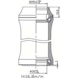 Tecora Steuersatz1 1 8 Zoll integriert 36x45 cart.30.0 schwarz