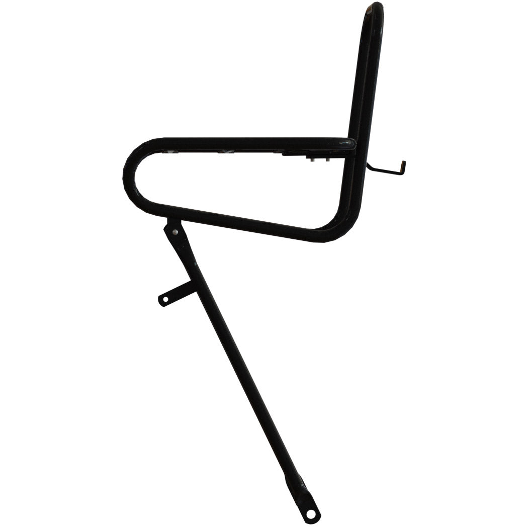 Steco Frontgepäckträger glatt 25cm Krone Bolzen matt schwarz