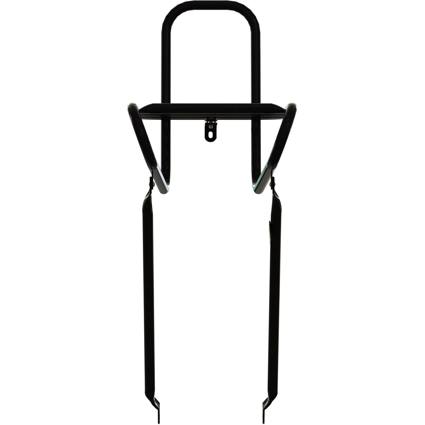 Steco Frontgepäckträger glatt 25cm Krone Bolzen matt schwarz
