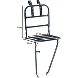 Steco Frontgepäckträger mattschwarz 30x30cm - afbeelding 2
