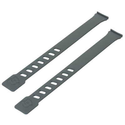 Set von Fußgurten Anthrazitgrau