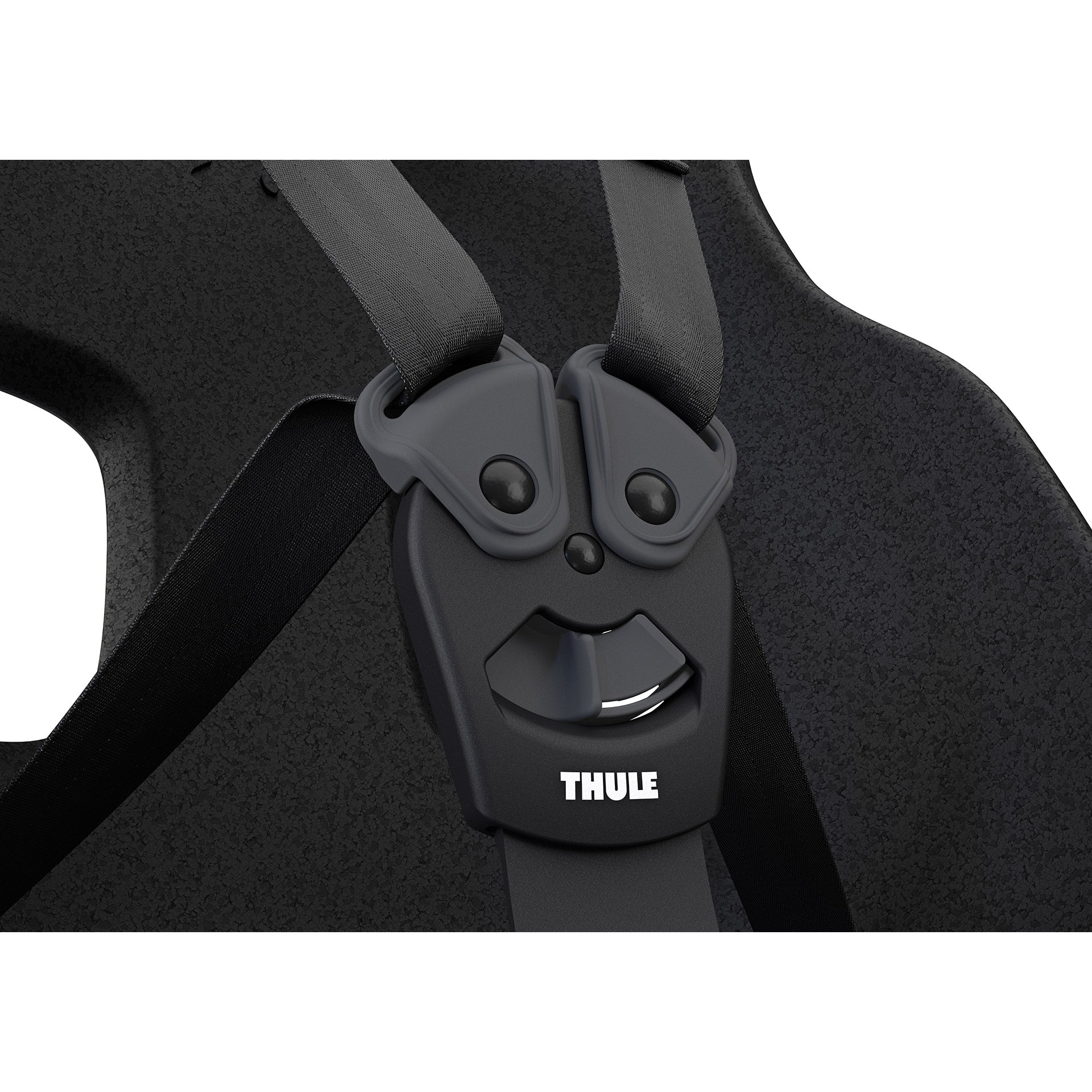 Thule Kindersitz hinter Yepp Nexxt 2 Maxi zur Rahmenbestätigung Grau