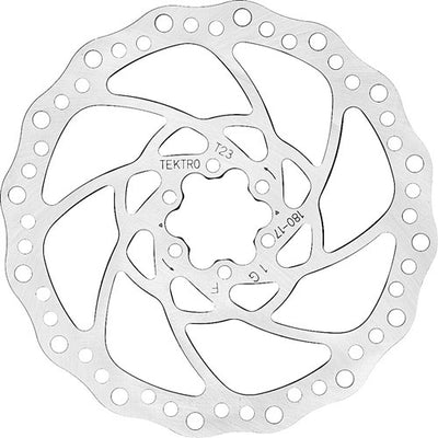 Tektro TR180-17 Bremsscheibenrotor Ø180 mm 2,3 mm 6-Punkte-Silber