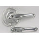 Kurbelgarnitur Linea 38T Aluminium Stahl silber