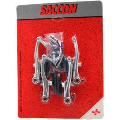 Saccon V-Brake-Set vorne + hinten silber