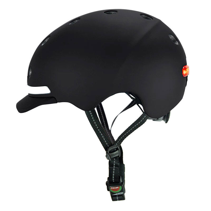 Melonenhelm mit Beleuchtung E-Serie Black Ice XL-XXL