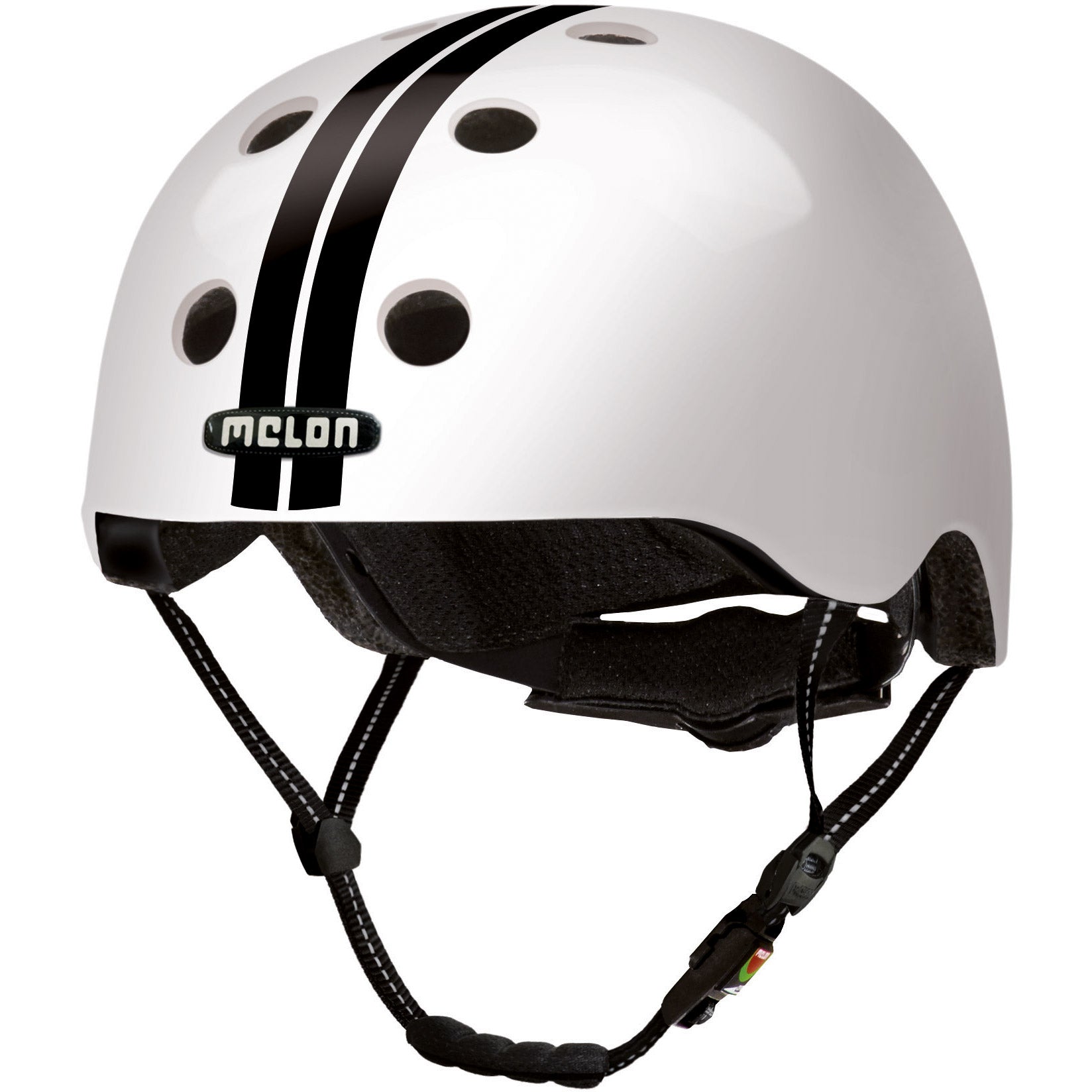 Melone Helm Urban Active Straight Schwarz Weiß M-L