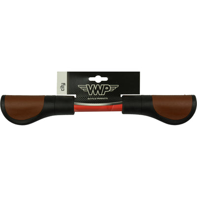 VWP -Fahrradgriffe - Leder, 11,5 cm, schwarzbraun