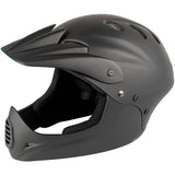 M-Wellen-Downhill-Fahrradhelm Unisex mattschwarz Größe 58-61 cm - afbeelding 1
