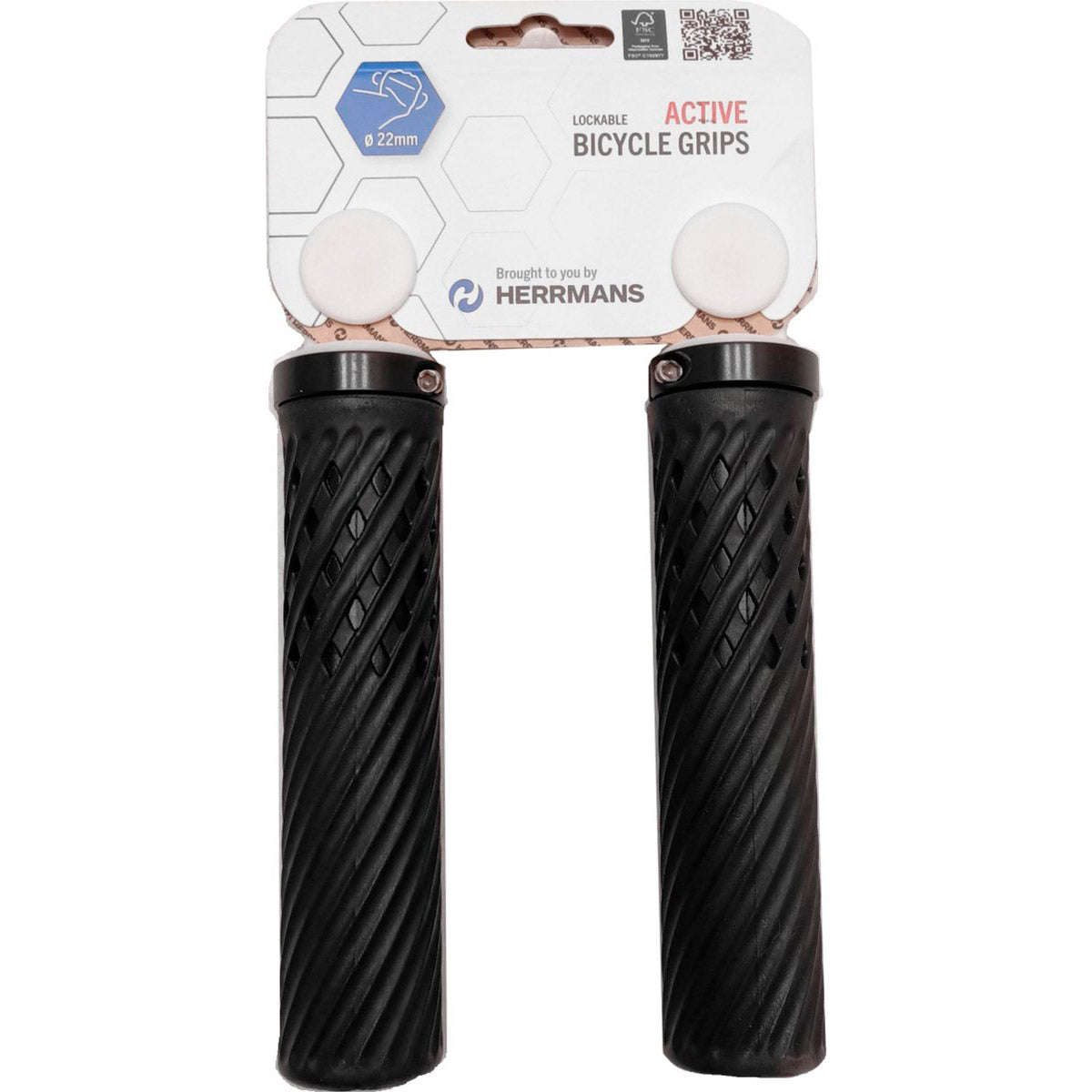 Herrmans Handle Set Luna DD40B 130 mm Ø22mm Locking Black auf der Karte