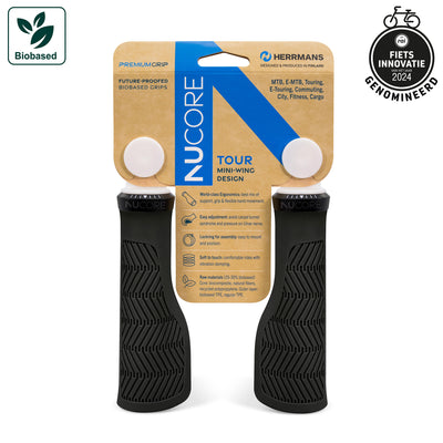 Sturmeyarcher Nucore Tour Wave Griffe 130 mm Ø22 mm schwarz